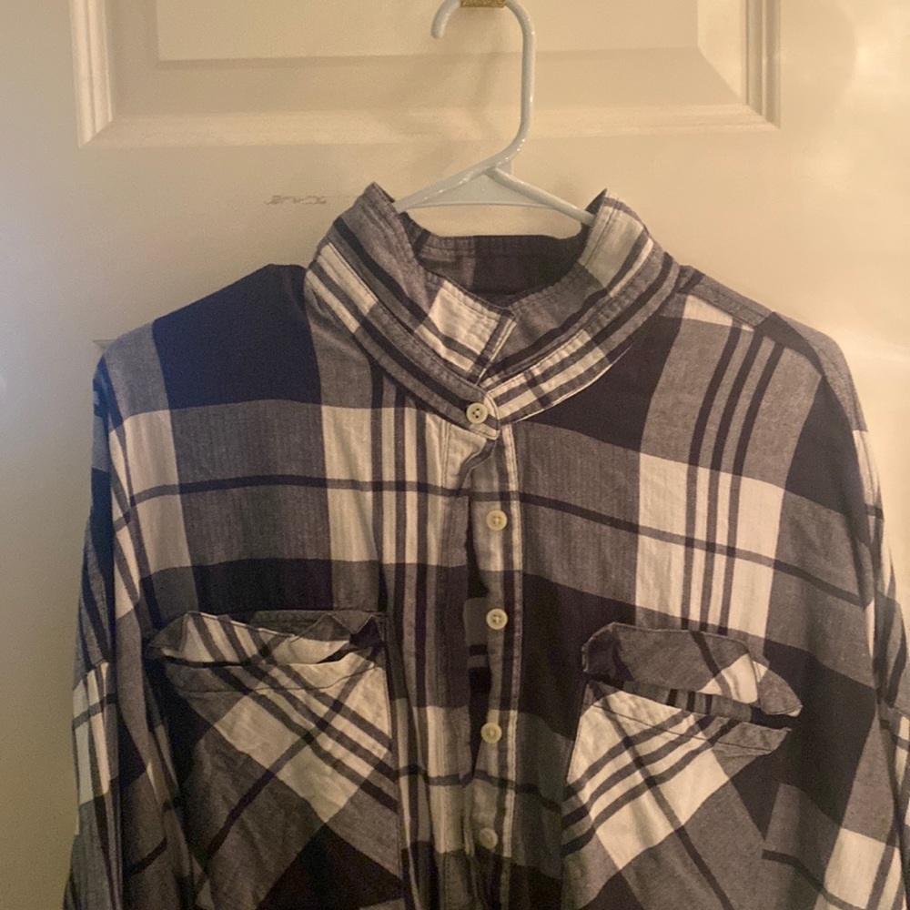 plaid long sleeve shirt